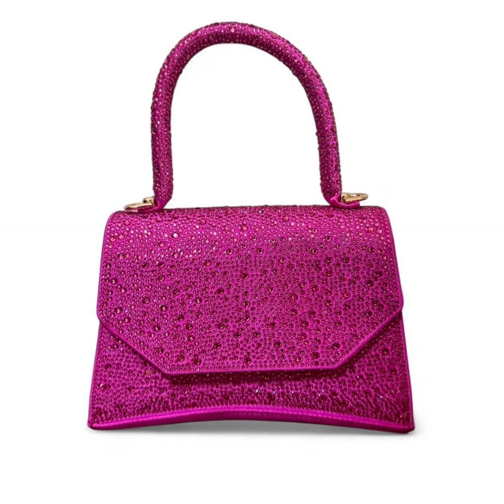 Olga Berg Kimmi Crystal Top Handle Bag